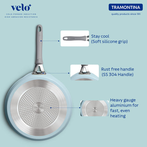 Tramontina Velo 30cm Forged with Ceramic Reinforced Interior Flat Dosa Tawa