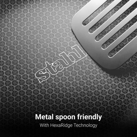 Stahl Artisan Hybrid Triply Frying Pan Without Lid 0.6 L, 16 cm, Induction Base Non Stick Fry Pan, Stainless Steel Frying Pan