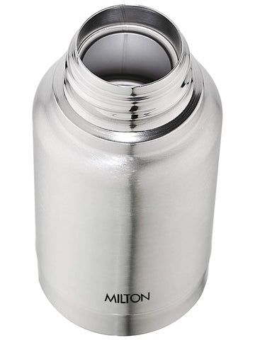 MILTON Elfin 300 Thermosteel Bottle, 300 ml Water Bottles, 24 Hours Hot and Cold, Easy to Carry, Easy Grip, Rust Proof, Tea, Coffee, Office, Travel Bottle, Silver