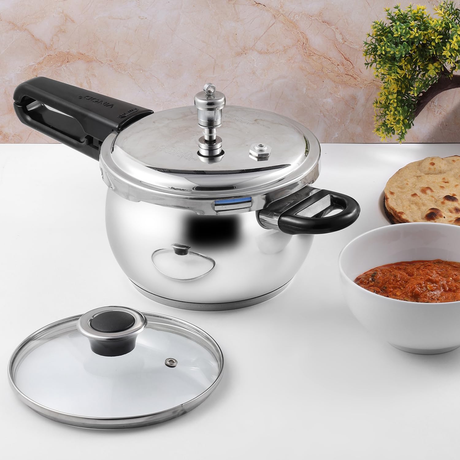 Vinod Splendid Plus 2.5L Handi Pressure Cooker - Induction & Gas