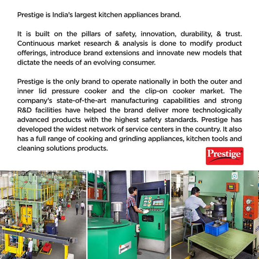 Prestige Svachh Aluminium Outer Lid Pressure Cooker 3.5 L (Silver)