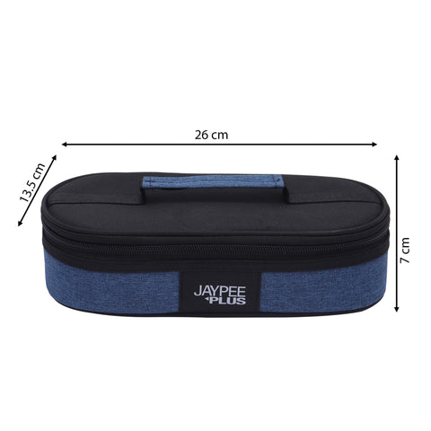Jaypee Plus Stainless Steel Inner Micropac 2 Container Lunch Box | Leak Proof | Microwave Safe | Insulated Lunch Box | Air Tight | Insulated Tiffin Box for Office | 400 Ml Black