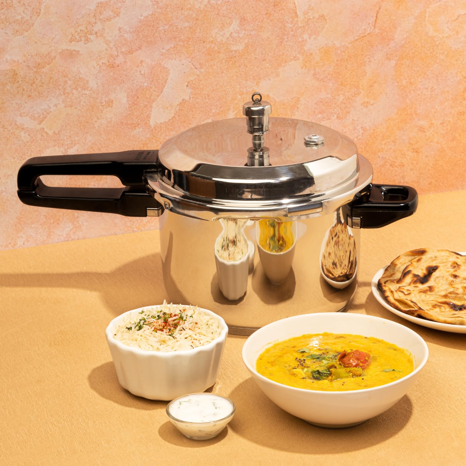 Vinod 10L Stainless Steel Cooker | Sandwich Bottom, Induction
