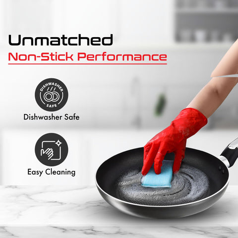 Tefal Cook & Savour Non-Stick Fry Pan with Glass Lid/Thermo-Spot Technology/Titanium Non-Stick Coating/28 cm/Superior Induction Base/Suitable for All Hob Type/Black/2 Years of Warranty