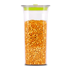 Fabio Unbreakable airtight Transparent Plastic Storage Container, Food-Grade, Bpa-Free, Square,1500ML