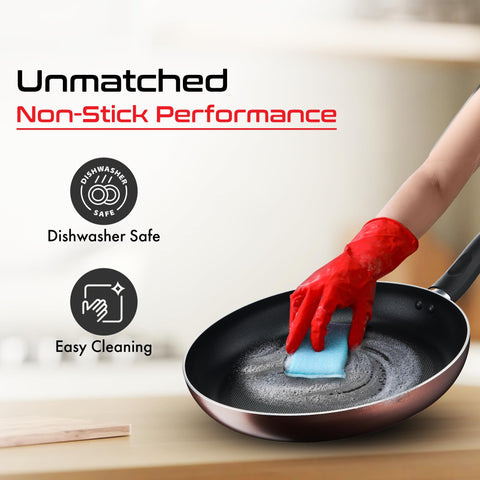 Tefal Day by Day Non-Stick Frypan/Thermo-Spot Technology/PFOA Free, Titanium Non-Stick Coating / 28 cm/Superior Induction Base/Suitable for All Hob Type/Black / 2 Years of Warranty