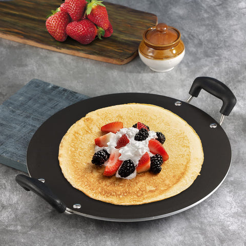 Vinod Zest 31.5cm Non Stick Pathri Tawa | 5mm Thick Base