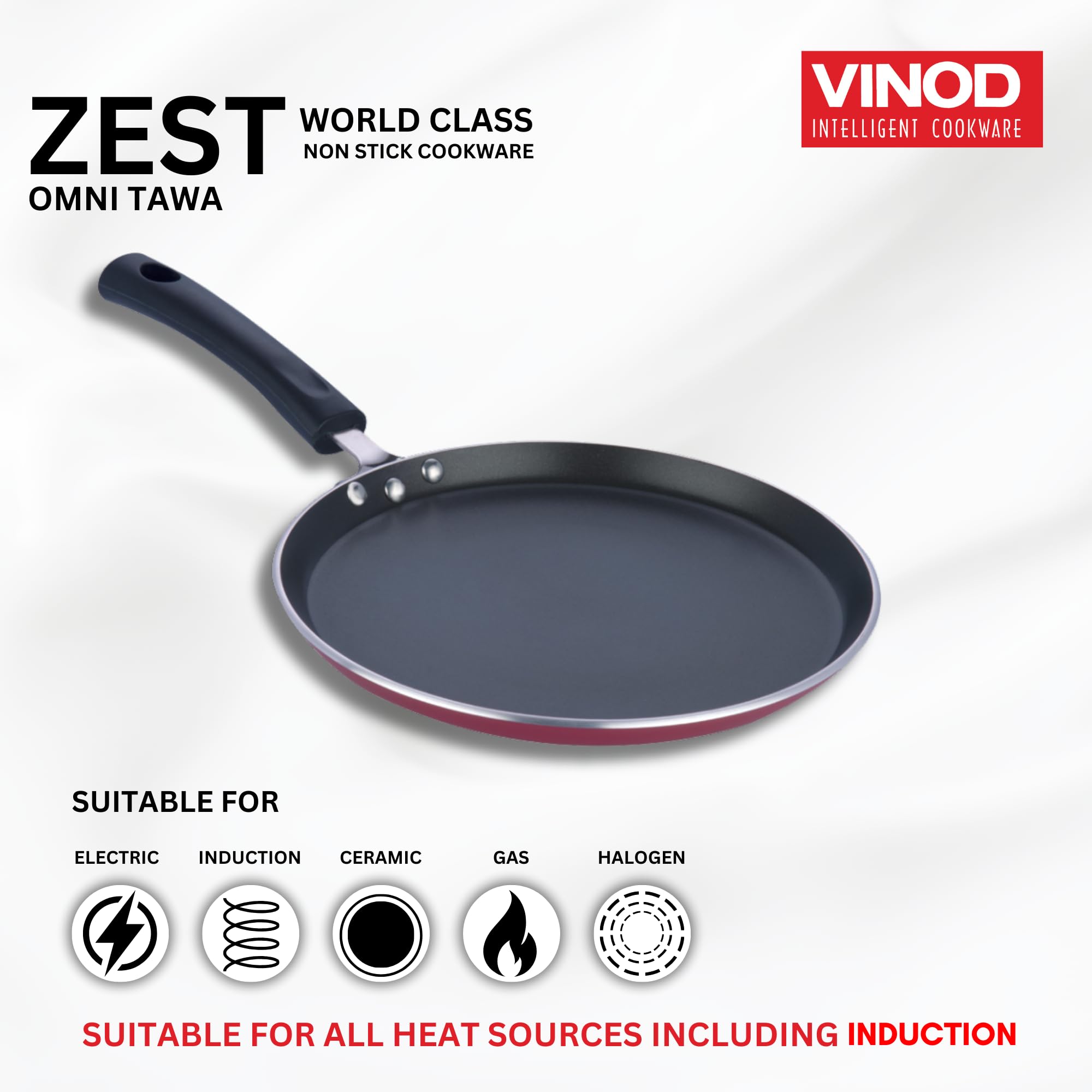 Vinod Zest Non Stick Dosa Omni Tawa - 28cm