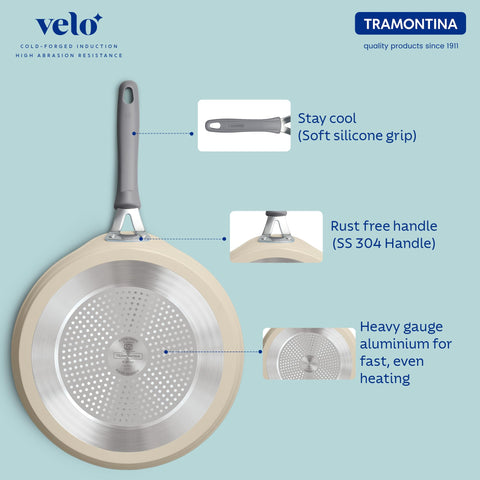 Tramontina VELO 28cm Forged with Ceramic Reinforced Interior Flat Dosa Tawa