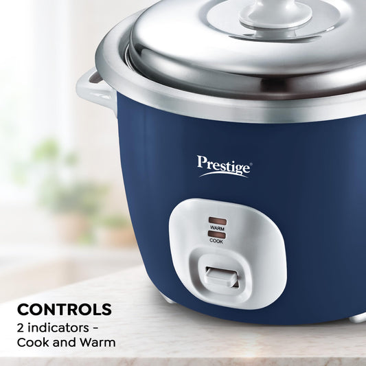 Prestige Electric Rice Cooker - Cute 1.8-2 (1.8 L Open Type, with Stainless Steel Cooking Pan - 2 Unit)