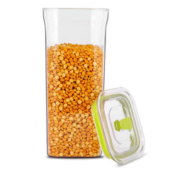 Fabio Unbreakable airtight Transparent Plastic Storage Container, Food-Grade, Bpa-Free, Square,1500ML