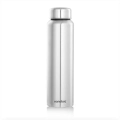 Nanobot Nero Stainless Steel Water Bottle 1000 ml | Single Wall, Lightweight & Durable Drink Bottle