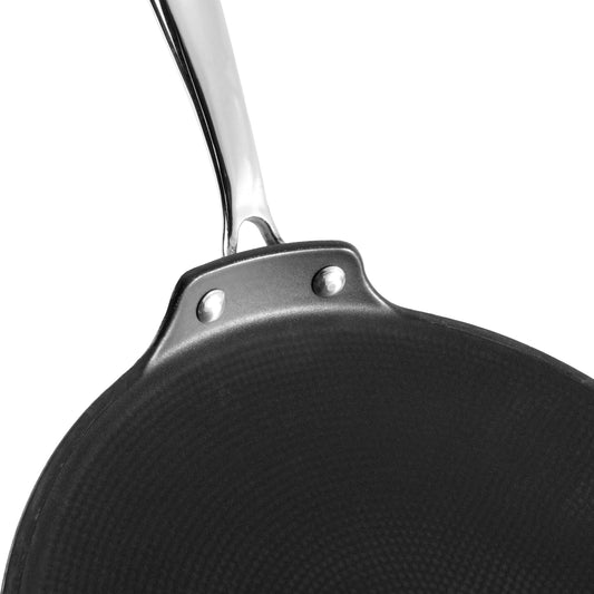 Vinod Ferona Lightweight Cast Iron Roti Tawa - 26 cm | No Seasoning Required | Naturally Stick-Free | Steel Riveted Handle | Metal Spoon Safe | Gas, Induction Base | PTFE & PFOA Free | 2-Year Warranty