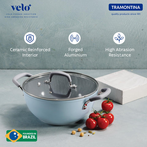 Tramontina Velo 32cm / 8.0 L Forged with Ceramic Reinforced Interior Kadai