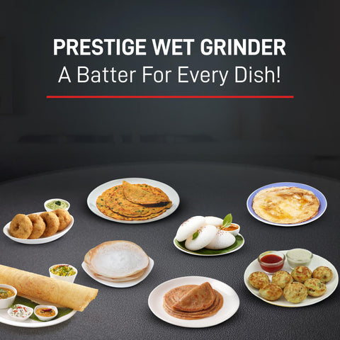 Prestige Verna Wet Grinder - 200W Motor with High Quality Grinding Stones