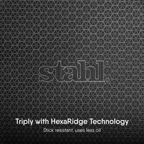 Stahl Artisan Hybrid Triply 32 cm Dosa Tawa | Dosa Tawa with Induction Base | Non Stick Pan, Stainless Steel Scratch Resistant Dosa Tava