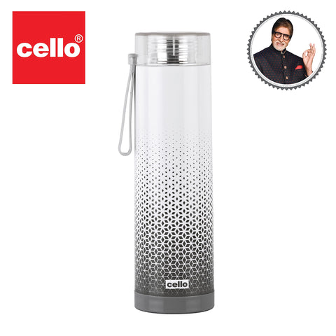 CELLO Puro Steel-X Hummer 900 | BPA Free | Leak Proof and Break Proof | Keeping Content Cold for Long | Best Usage for Office/School/College/Gym/Picnic/Home/Fridge