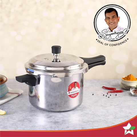 Wonderchef Nigella 5L Tri-Ply Pressure Cooker | Induction Compatible