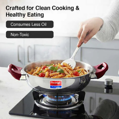 Prestige Platina Popular Stainless Steel 3PCS BYK SET Cookware