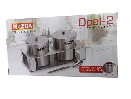 Mazda Stainless Steel Pickle (2 pcs) Spice Set