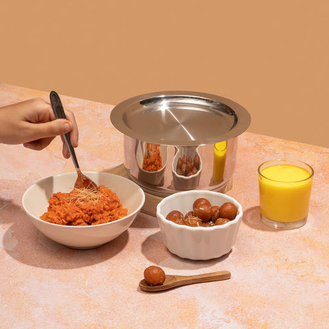 Vinod Platinum 26cm Triply Tope - 5.8L Heavy Bottom Induction Pot
