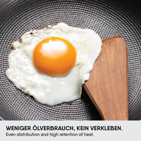 Stahl Blacksmith Hybrid Enamelled Cast Iron Frying Pan, Rust Proof Fry Pan, Cast Iron Egg Pan, Induction & Gas Stove Compatible, 1.4 L, 24 cm