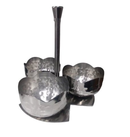 Stainless Steel ASTRO MUKHWAS & PICKLE SET 3PC