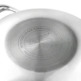 Vinod Platinum Triply Stainless Steel Kadai with Lid