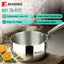 Bergner Argent Tri-Ply Stainless Steel Milkpan/Saucepan - Induction Bottom 16cm BGIN-1301