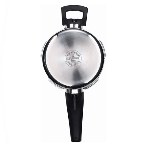 Bergner Argent Elements Triply Stainless Steel 1.5 L Outer Lid Pressure Cooker, Triply Bottom Pressure Cooker, Safety Gasket and GRS, Mirror Finish, Induction Bottom and Gas Ready – Silver (BGIN 9700 MM)