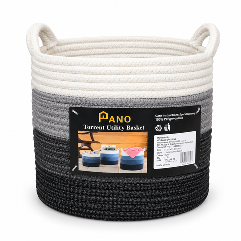 PANO UTILITY BASKET CREST 11.5X11.5X9