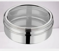 Mukti Stainless Steel Deep Poori Dabba No.10 - Heavy Gauge Container