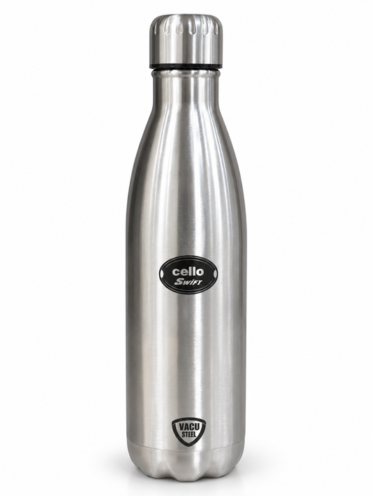 Cello Swift 1 Litre Thermosteel Water Bottle - Hot and Cold Flask
