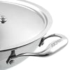Vinod Platinum Triply Stainless Steel Kadai with Lid