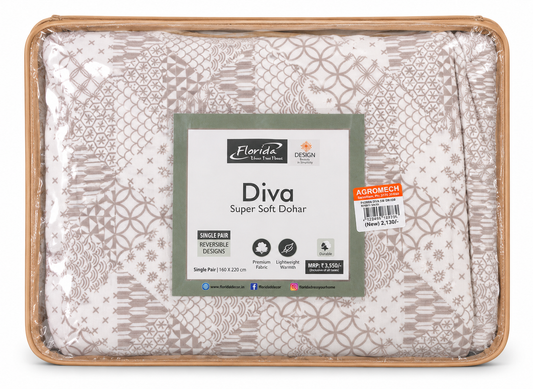Florida Diva Printed Single Top Sheet Pair - Modern Bedding Set