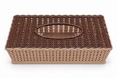 Nayasa Tassel Tissue Box - Decorative Napkin Holder for Dining