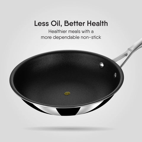 STAHL 4424 ARTISAN FRYING PAN 24CM W/LID