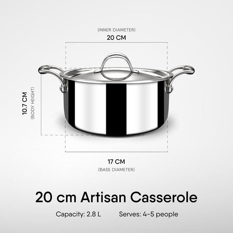 STAHL 4120 ARTISAN SAUCE POT 20CM