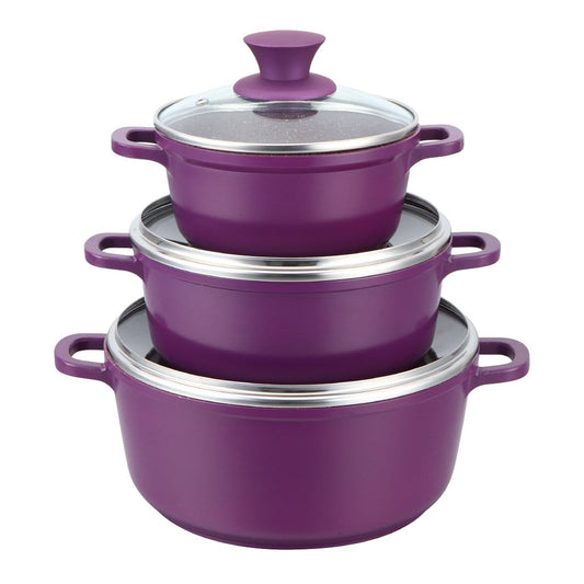 Wonderchef Granite Die Cast Casserole Set – Premium Non-Stick Cookware