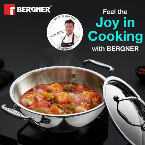 BERGNER BG-6348 TRIPLY KADAI 3.6L W/L