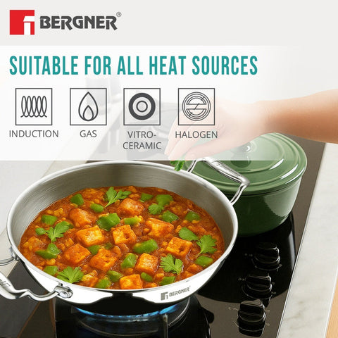 BERGNER BG-6348 TRIPLY KADAI 3.6L W/L
