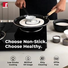 Bergner Bellini Plus Tawa 26x1.5 cm – Non-Stick Flat Pan for Cooking