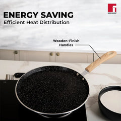 Bergner Bellini Plus Tawa 26x1.5 cm – Non-Stick Flat Pan for Cooking