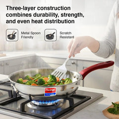 Prabha Platina BYK RH 3-Piece Set – Stainless Steel Kitchenware
