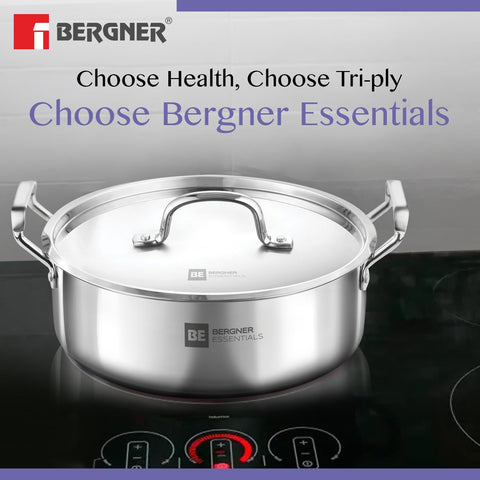 Bergner BGIN-6259 Esse Avadh Biryani Pot 28cm – Triply Cookware