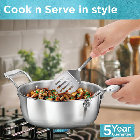 HAW.PRO TRI-PLY SS COOK N SERVE 3L W/SS LID PSC30S