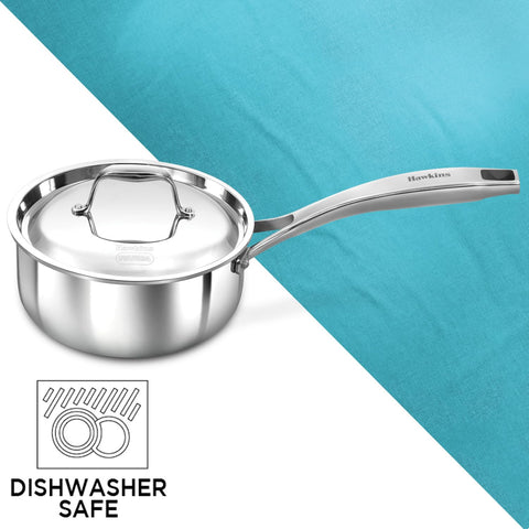 HAW.PRO SS TRI-PLY SAUCE PAN 1.5L SS LID PSSP15S
