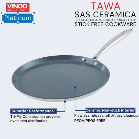 VINOD PXCDT28 PLATINUM SAS CERAMICA DOSA TAWA 28CM