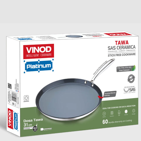 VINOD PXCDT28 PLATINUM SAS CERAMICA DOSA TAWA 28CM