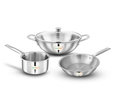 Green Chef 6861 Smart Set Triply Cookware Combo – 4-Piece Kitchen Set